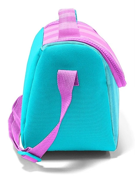 Coral High İlkokul Kız Çocuk Okul Beslenme Çantası, Turkuaz Pembe Çizgili, Termoslu (Isı Yalıtımlı) - 3