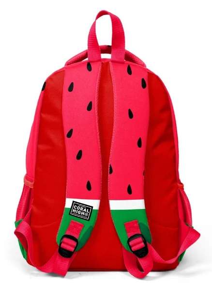 Coral High Üç Gözlü Erkek Çocuk Kırmızı Yeşil İlkokul ve Ortaokul Sırt Çantası - Resim 2