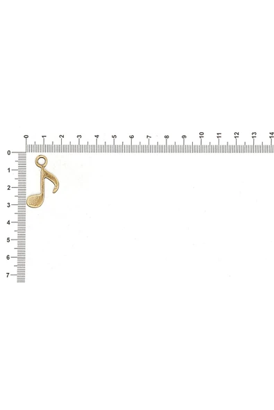 MÜZİK NOTASI FİGÜRÜ İLE İLGİLİ METAL AKSESUARLAR VE KOLYE UÇLARI - Resim 2