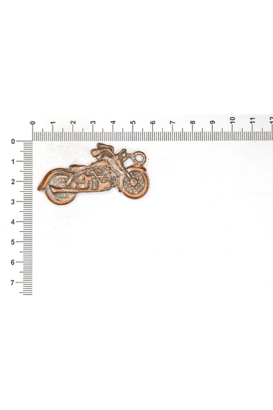 MOTORBİSİKLET FİGÜRÜ İLE İLGİLİ METAL AKSESUARLAR VE KOLYE UÇLARI - Resim 8