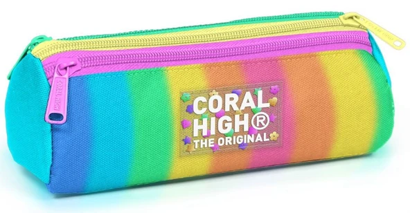 Coral High Üç Bölmeli Kız Çocuk Renk Geçişli İlkokul Kalem Çantası