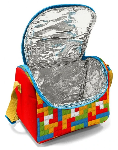 Coral High Thermo Beslenme Çantası - Erkek Çocuk, Kırmızı Yapı Blokları - Resim 4