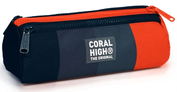 Coral High Siyah Kırmızı Renk Geçişli Erkek Çocuk Üç Bölmeli Okul Kalem Çantası ürün görseli