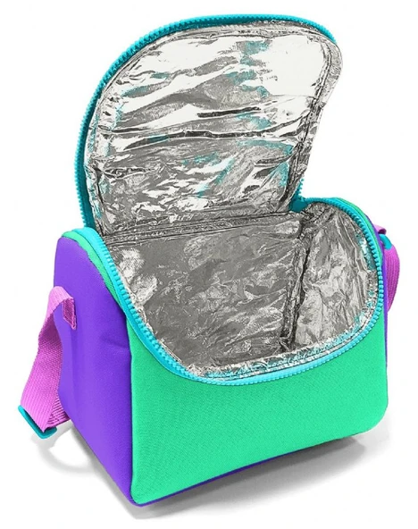 Coral High Kız Çocuk Beslenme Çantası - Thermo - Pembe Yeşil Çok Renkli - Resim 4