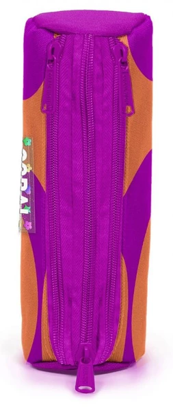 Coral High Kız Çocuk Üç Gözlü Bordo Kalem Çantası - Resim 2