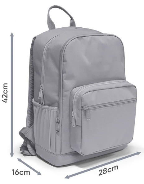 Coral High İlkokul ve Ortaokul Sırt Çantası - Erkek Çocuk, Siyah Beyaz Geometrik Şekiller, Dört Bölmeli - Resim 5