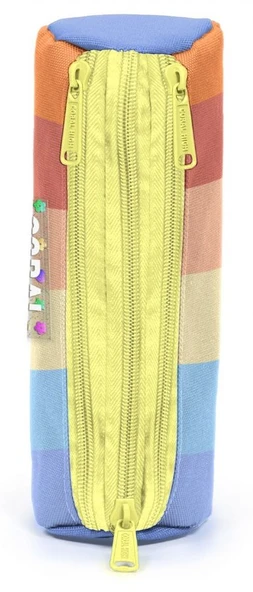 Coral High Kız Çocuk Üç Gözlü Turuncu-Sarı Renk Geçişli İlkokul ve Ortaokul Kalemliği - Resim 2