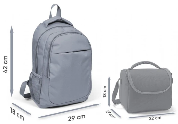 Coral High Kız Çocuk İlk ve Ortaokul Sırt Çantası ve Beslenme Çantası - Pembe Kırmızı Fashion Girl - Resim 2