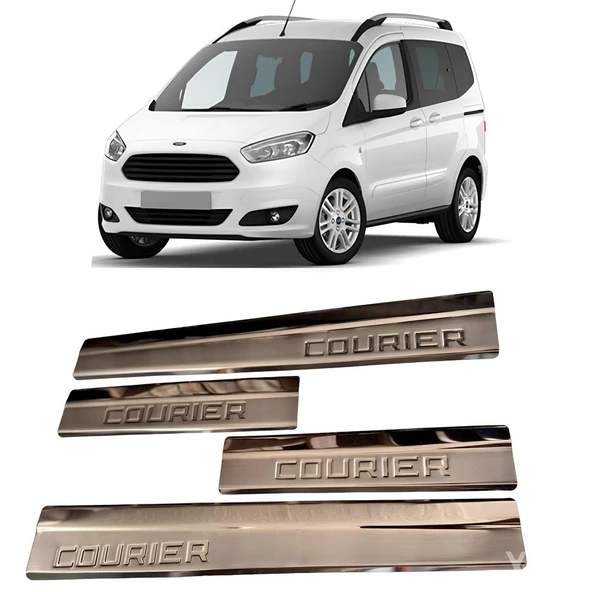 Courier Krom Kapı Eşiği 4 Parça 2014 Sonrası Paslanmaz Çelik - 2
