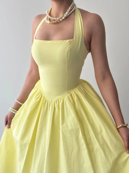 Fedra Midi Elbise - 7