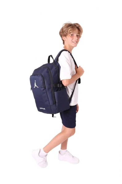 Jordan Air Miami Üç Bölmeli Lacivert Erkek Çocuk Sırt Çantası - JA-Q3155 - Resim 4