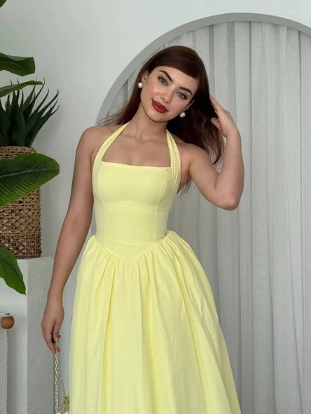 Fedra Midi Elbise - 5