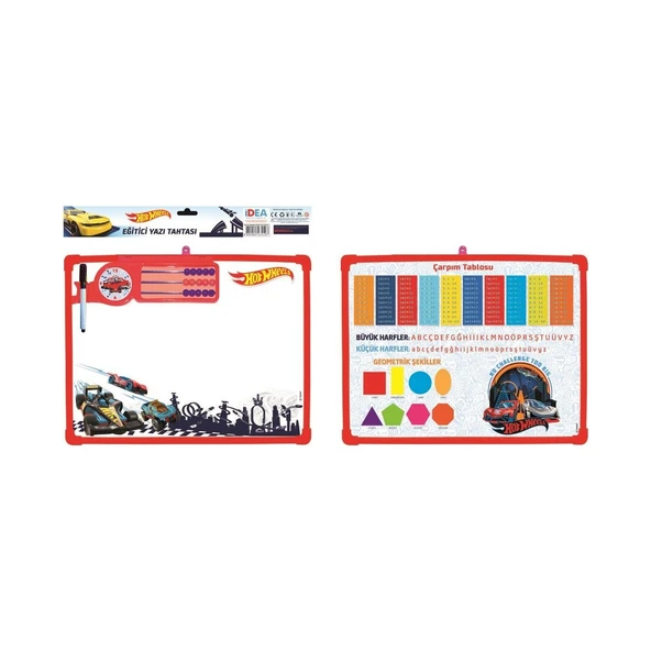 Hotwheels Eğitici Yazı Tahtası Abaküslü +Tahta Kalemi DSN021