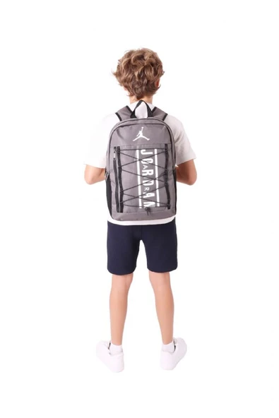 Jordan Air New Orlieans Gri Üç Bölmeli Okul, Günlük, Seyahat Sırt Çantası - Erkek - Q3157 - Resim 6