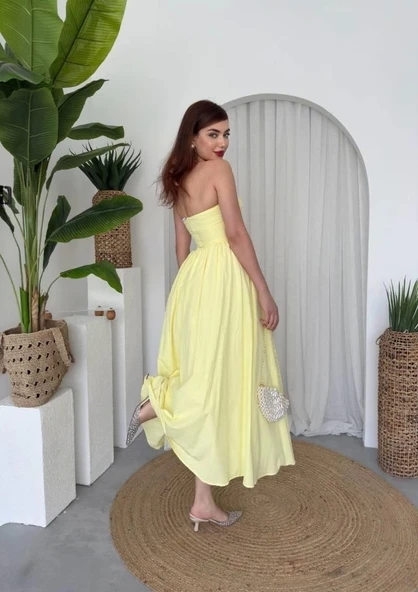 Fedra Midi Elbise - 8