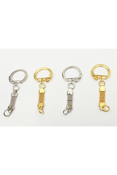 HASIRLI ANAHTARLIK HALKASI (15 ADET) - Resim 2