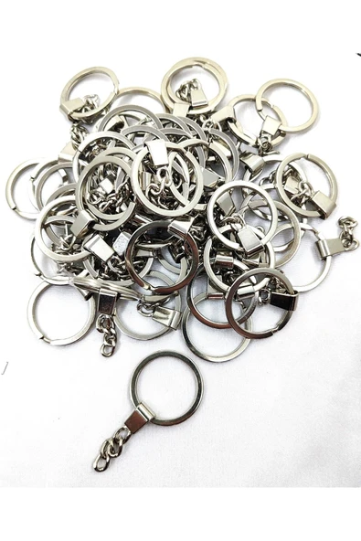 ZİNCİRLİ KALIN ANAHTARLIK HALKASI (10 ADET)