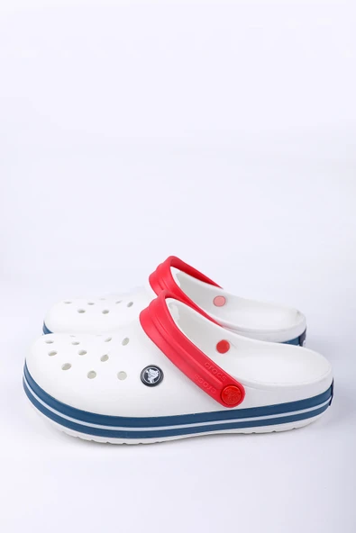 CROCS CROCBAND UNİSEX TERLİK BEYAZ KIRMIZI BANT - 4