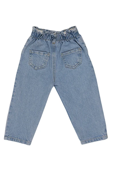 Zara Duffy Mickey Baskılı Beli Lastikli Çocuk Kot Pantolon 2263 - 2
