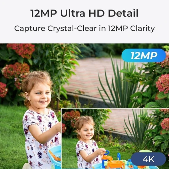 REOLINK 12MP BULLET 2,8mm P344 IP Güvenlik Kamerası PoE IP67, Renkli - 2