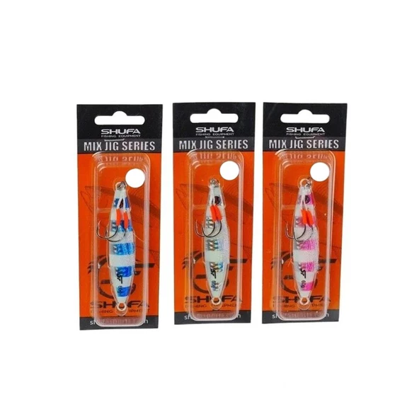 Shufa 3 Adet 80gr Turkish Zebra Mix Psycho Sprat Jig