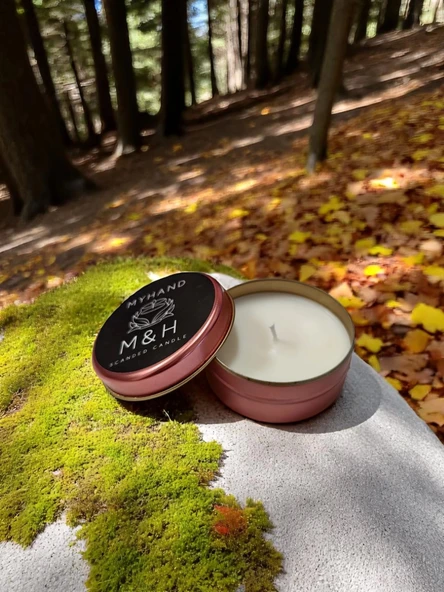 MyHand Soyawax Rose Teneke Kokusuz Mum 60 Gr - 4