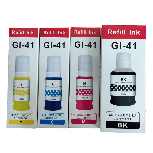 Melsan Canon Pixma G2962 Mürekkep Takım 4 Renk Set Muadil - 1