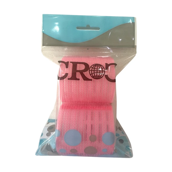 Croc 1230 Sarı Büyük Boy Bigudi 2li Cırtlı - Yapışkanlı Bigudi - Resim 3