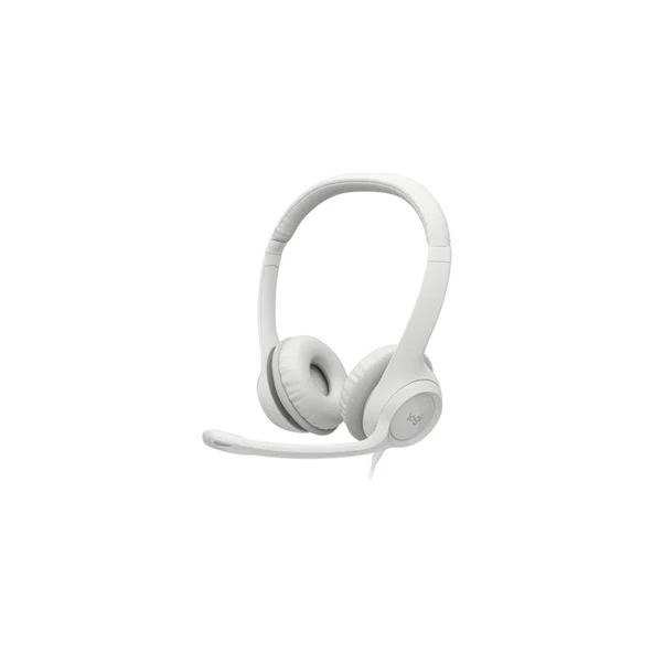 Logitech H390 Beyaz USB Kablolu Kulak Üstü Kulaklık