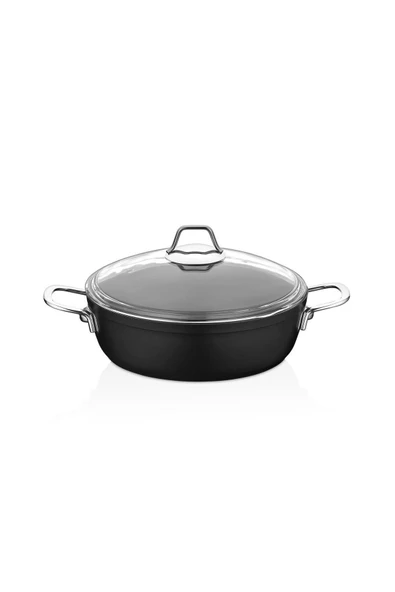 Amboss Dark 26 cm Basık Titanyum Kaplama Tencere - 3