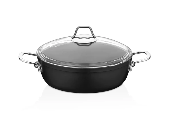 Amboss Dark 26 cm Basık Titanyum Kaplama Tencere