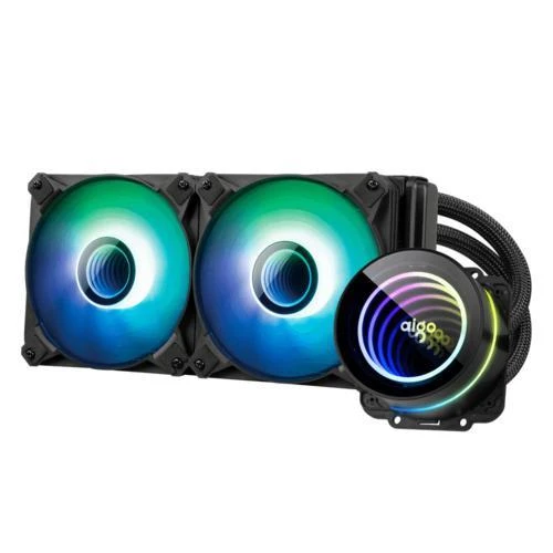 Aıgo Lıquıd Dx240 V2.6 Fan Cpu Sıvı Soğutucu 240Mm Argb Siyah 1700/Am5