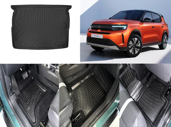 Rizline Opel Frontera Hybrit 3D Havuzlu Paspas ve Üst Bagaj Havuzu Set ürün görseli