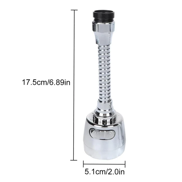 Ayt Sunup SN-27116 2 Kademeli Tasarruflu Mutfak Musluk Başlığı Universal 175x51mm - 5