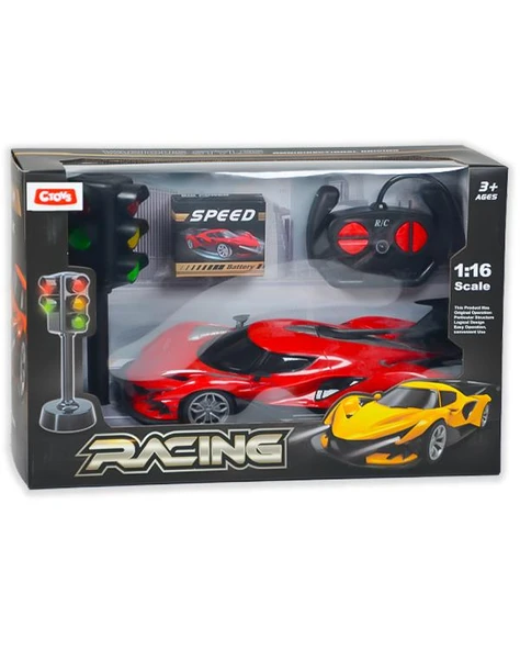 Ctoys 1:16 Uzaktan Kumandalı Usb Araba RC Trafik Işıklı Kırmızı 898A