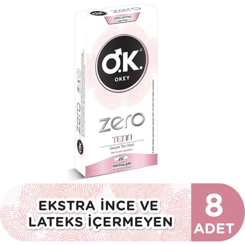 Okey Prezervatıf Zero Tenn 8 Lı