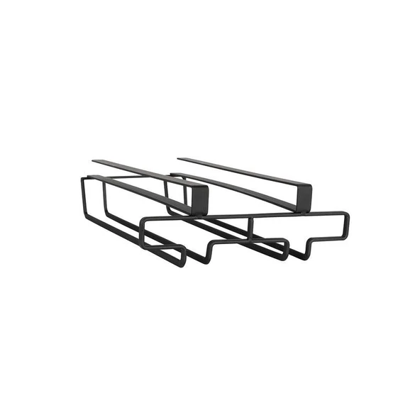 Saban Metal Kadeh Bardak Tutucu – 6 Bardak Kapasiteli Organizer Siyah, 20x7x28 cm - 5
