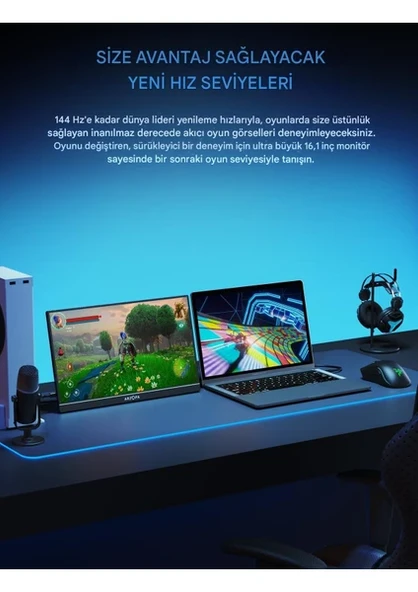 Arzopa Z1FC 16.1" 13 ms Full HD IPS 144 Hz Taşınabilir Oyuncu Monitörü - 3