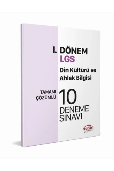 Editör Lgs 1.Dönem Din Kültürü 10 Deneme Sınavı
