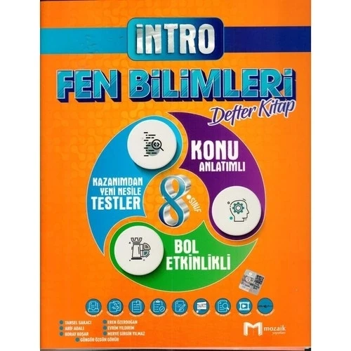 Mozaik 8.Sınıf Fen Bilimleri Defter Kitap