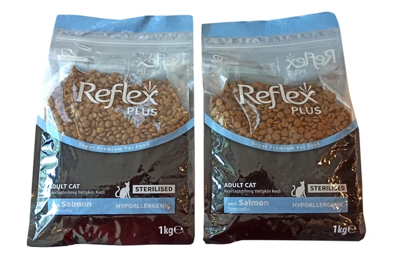Reflex Plus Somonlu Hipoalerjenik Sterilised Kısırlaştırılmış Kedi Maması 2X1 Kg.