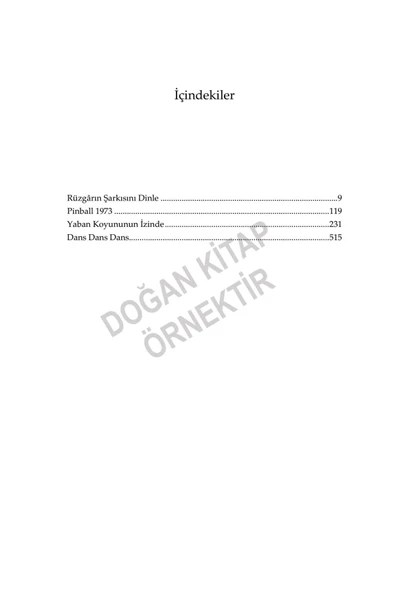 Fare Dörtlemesi Yeşil Renk Ciltli Haruki Murakami Doğan Yayın - 4