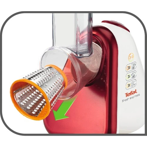 Tefal Fresh Express Fight Kırmızı 200 W Rende Doğrayıcı - 5