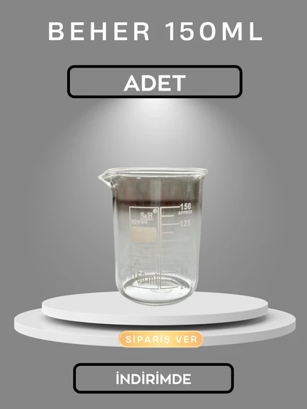 1 ADET CAM BEHER 150 ML