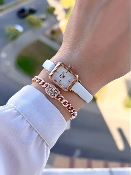 Daniel Klein 18 mm Mini Kasa Retro Vintage Deri Kordon 2 Yıl Garantili Kadın Kol Saati 10862.4 - Resim 2