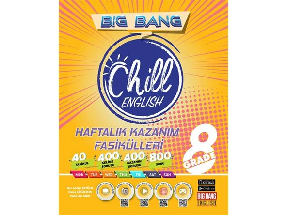 Kırmızı Beyaz Yayınları 8. Sınıf Big Bang Chill Haftalık Kazanım Fasükülleri