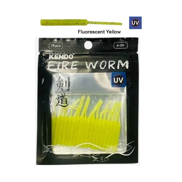 Kendo Fire Worm 5cm 18Adet  Lrf Silikonu Yapay Yem - 4