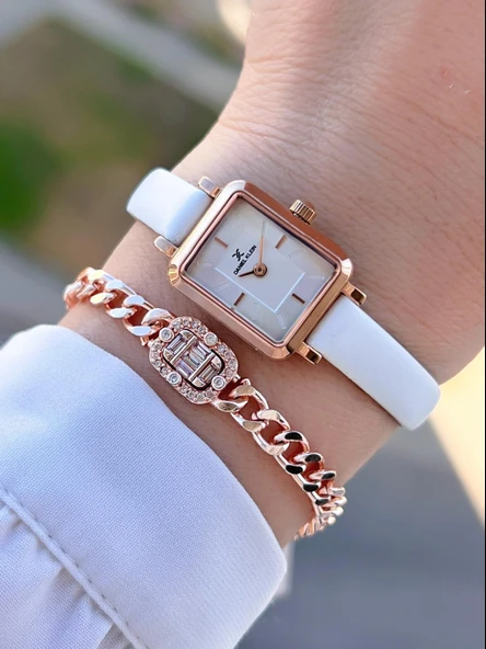 Daniel Klein 18 mm Mini Kasa Retro Vintage Deri Kordon 2 Yıl Garantili Kadın Kol Saati 10862.4 ürün görseli