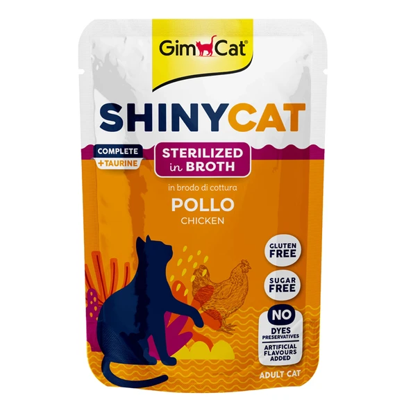 Gimcat ShinyCat Tavuklu Taurinli Kısır Yaş Mama 70 Gr ürün görseli 1