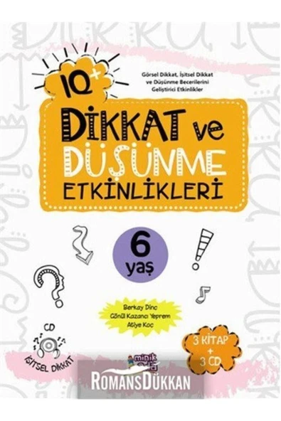 Iq Dikkat Düşünme Etkinlikleri 3 Kitap 6 Yaş Erdem